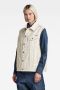 G-Star RAW Oversized Denim Bodywarmer Evergreen Wit Dames - Thumbnail 1