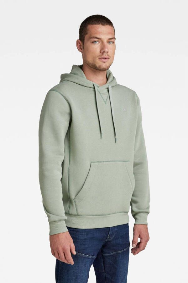 G-Star RAW hoodie met biologisch katoen iceberg green