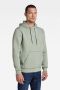 G-Star RAW hoodie met biologisch katoen iceberg green - Thumbnail 2