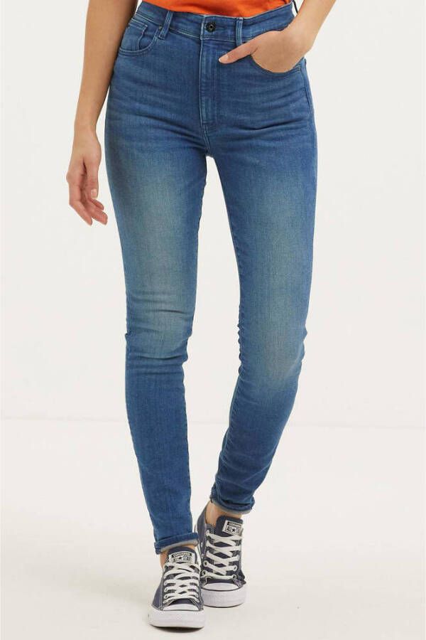 G-Star RAW Kafey Ultra High Skinny Jeans Midden blauw Dames
