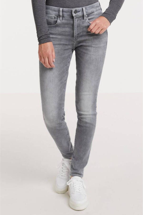 G-Star RAW Lhana Skinny high waist skinny jeans met biologisch katoen un faded glacier grey - Foto 2
