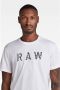 G-Star RAW regular fit T-shirt van biologisch katoen 110 white - Thumbnail 1