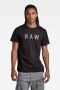 G-Star RAW regular fit T-shirt van biologisch katoen 6484 dk black - Thumbnail 1