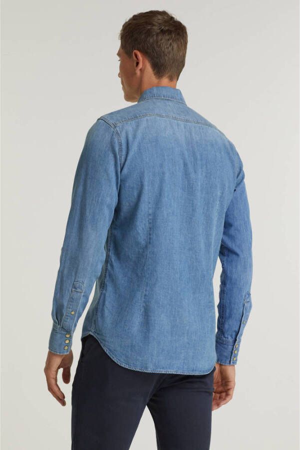 G-Star RAW Unisex 3301 Slim Shirt Midden blauw Heren