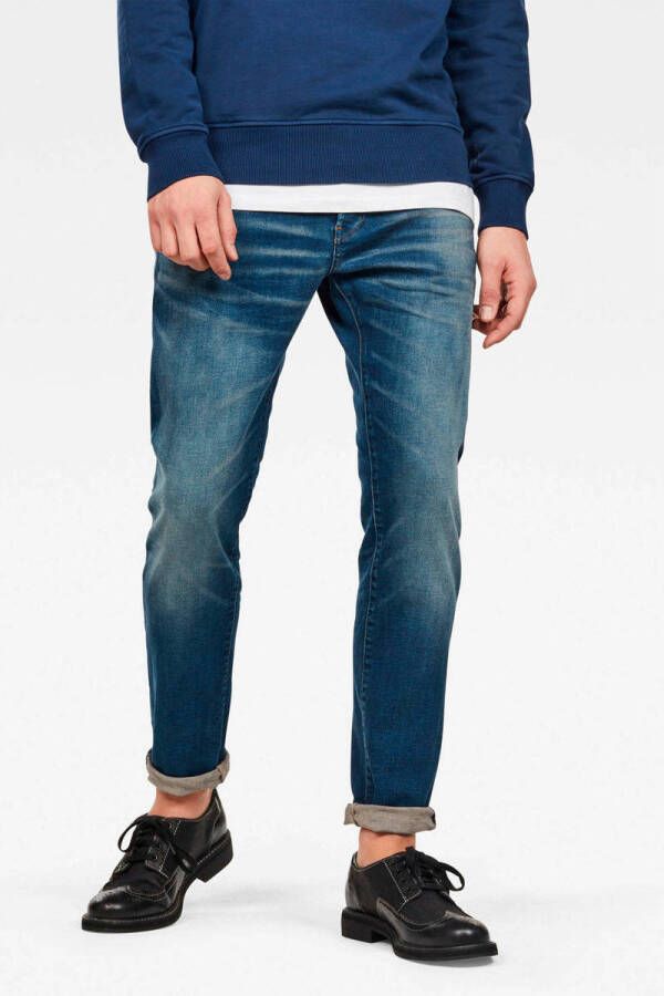 G-STAR 3301 slim fit jeans worker blue faded