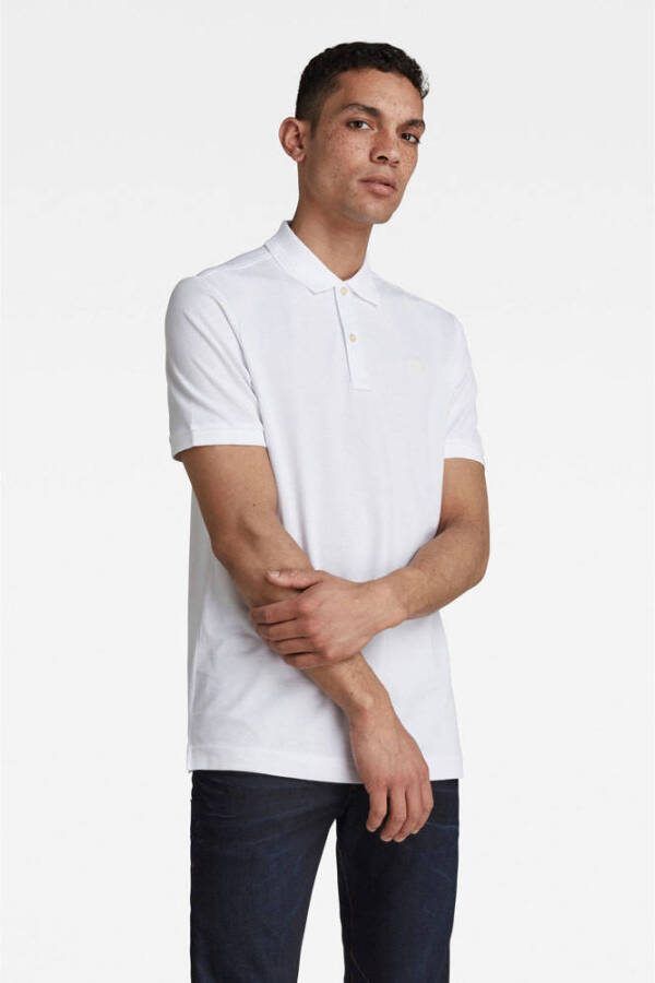 G-STAR RAW Heren Polo's & T-shirts Dunda Slim Polo S s Gebroken Wit - Foto 9