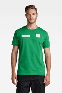 G-Star RAW slim fit T-shirt van biologisch katoen d608 jolly green