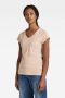 G-Star RAW T-shirt Eyben van biologisch katoen lichtroze - Thumbnail 1