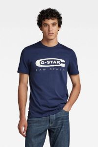 G-Star RAW Graphic 4 T-Shirt Donkerblauw Heren