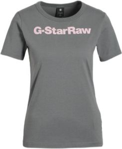 G-Star RAW GS Graphic Slim Top Grijs Dames