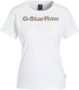 G-Star RAW GS Graphic Slim Top Wit Dames - Thumbnail 1