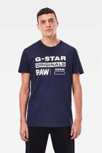 G-Star T-shirt met korte mouwen Graphic 8 r t Blauw Heren