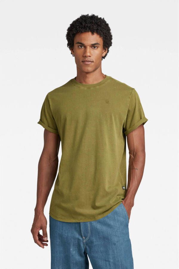 G-Star RAW T-shirt van biologisch katoen avocado