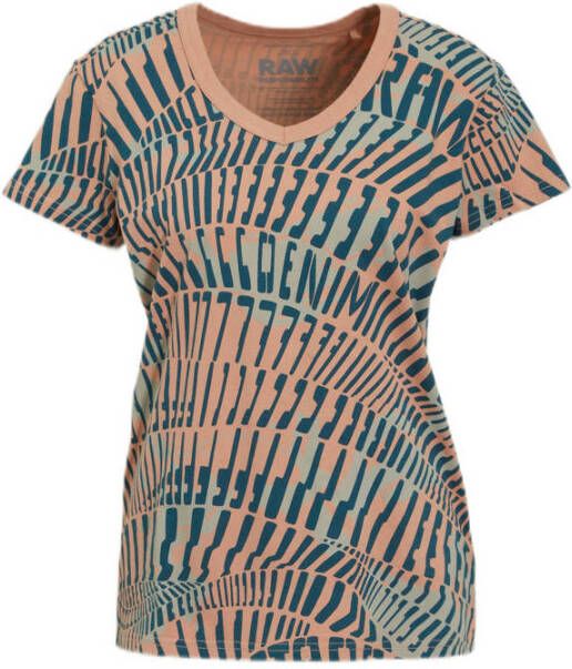 G-Star G Star RAW T shirt Allover Print Top met leuke grafische print