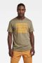 G-Star Raw T-shirt van katoen met labeldetail model 'Bandana' - Thumbnail 1
