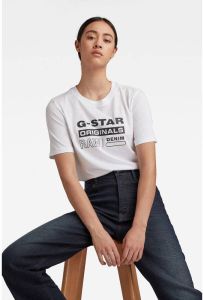 G-Star RAW T-shirt Originals label regular met frontprint