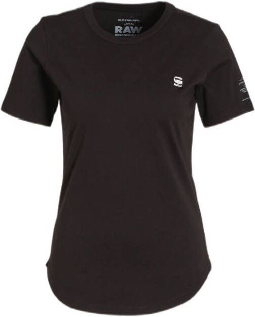 G-Star RAW T-shirt Mysid r t optic slim met print op de mouw
