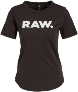 G-Star RAW Shirt met ronde hals Raw. Slim met logo raw grafische print voor