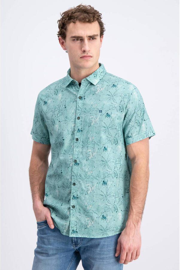 GABBIANO casual overhemd turquoise