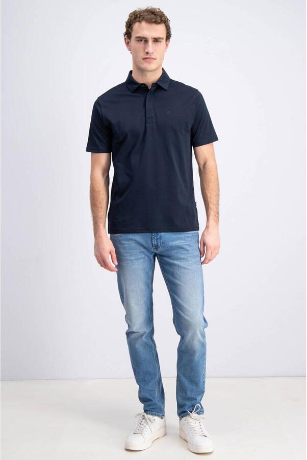 GABBIANO jersey regular polo donkerblauw - Foto 3