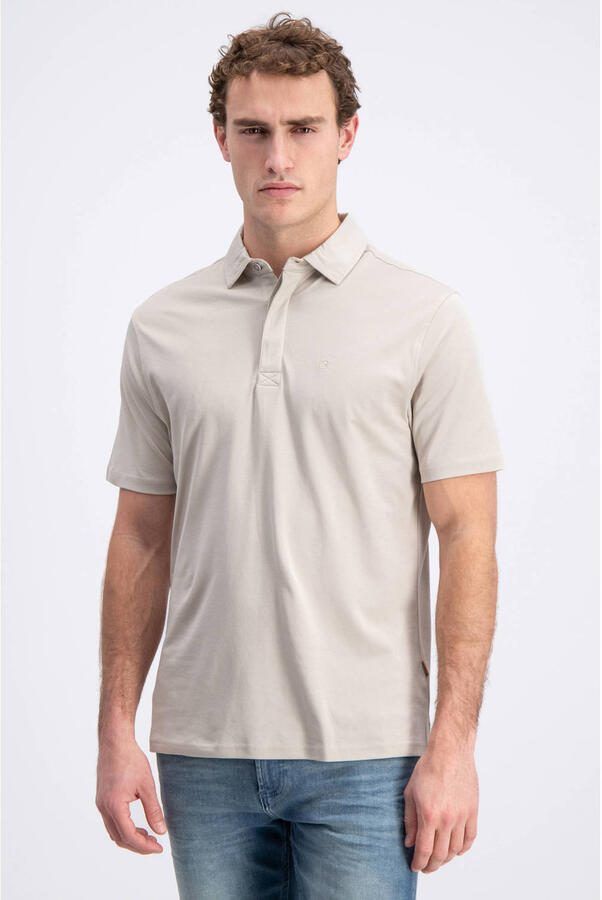 GABBIANO jersey regular polo ecru
