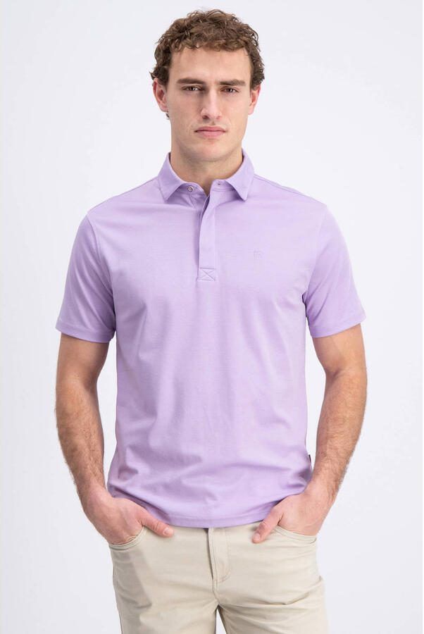 GABBIANO jersey regular polo lila