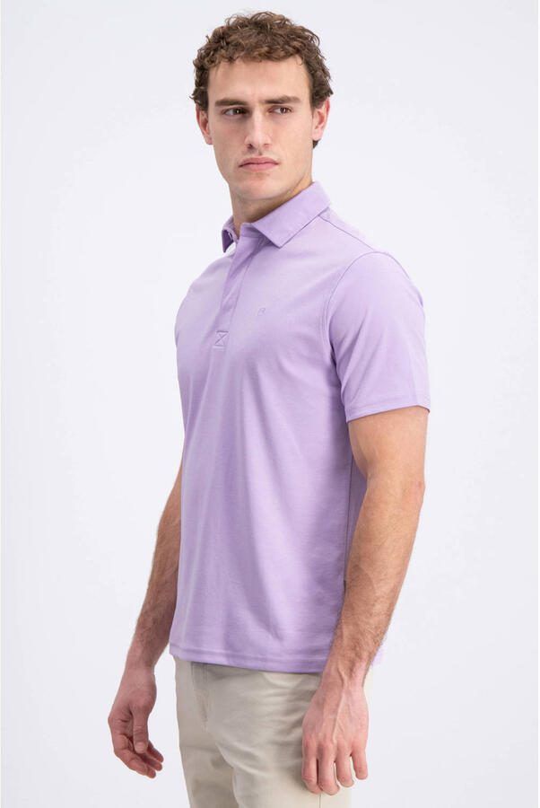 GABBIANO jersey regular polo lila - Foto 3