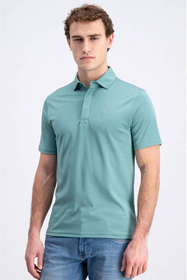 GABBIANO jersey regular polo turquoise