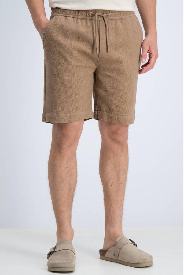GABBIANO katoenen casual short lichtbruin