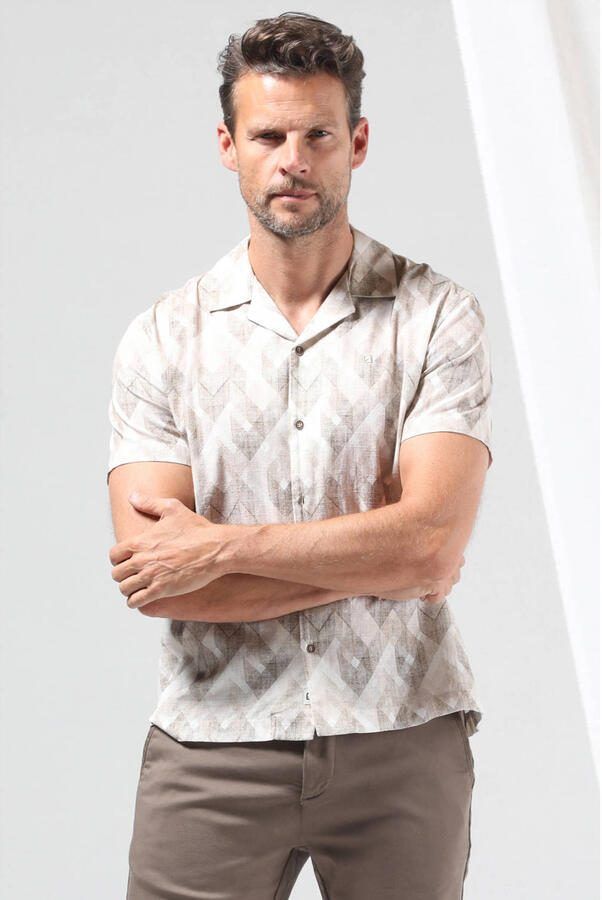 GABBIANO regular casual overhemd beige