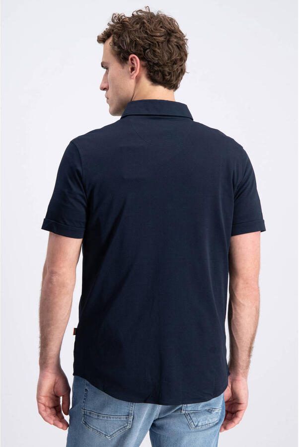 GABBIANO regular casual overhemd donkerblauw - Foto 2