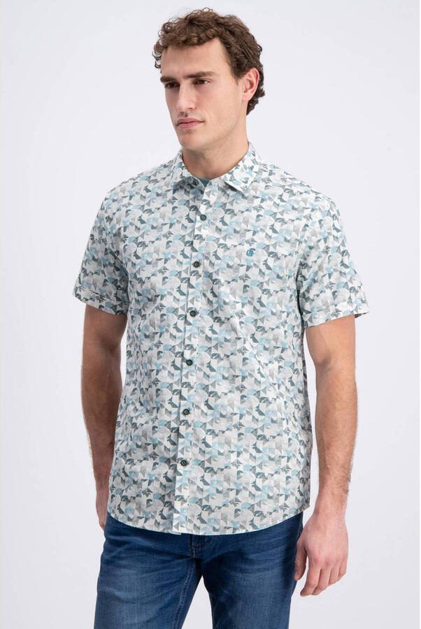GABBIANO regular casual overhemd turquoise