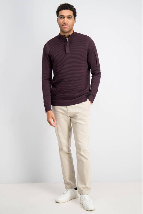 GABBIANO regular fit gebreide trui bordeaux - Foto 2
