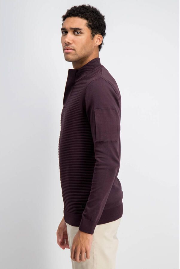 GABBIANO regular fit gebreide trui bordeaux - Foto 3