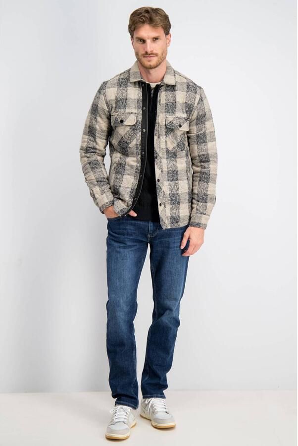 GABBIANO regular fit geruit overshirt beige - Foto 3