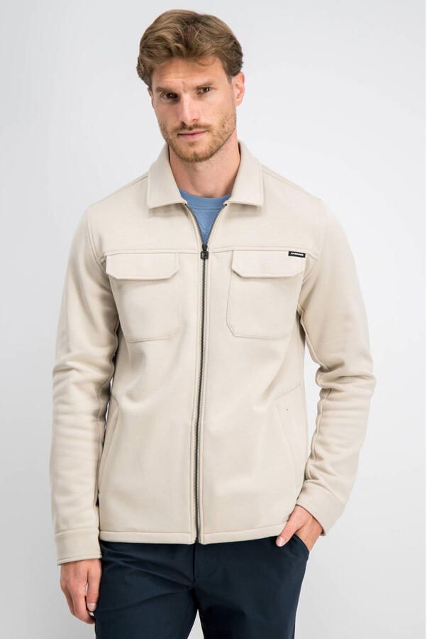 GABBIANO regular fit overshirt coastal sand