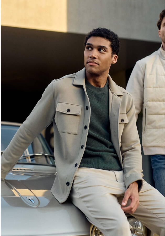 GABBIANO regular fit overshirt sage green - Foto 2