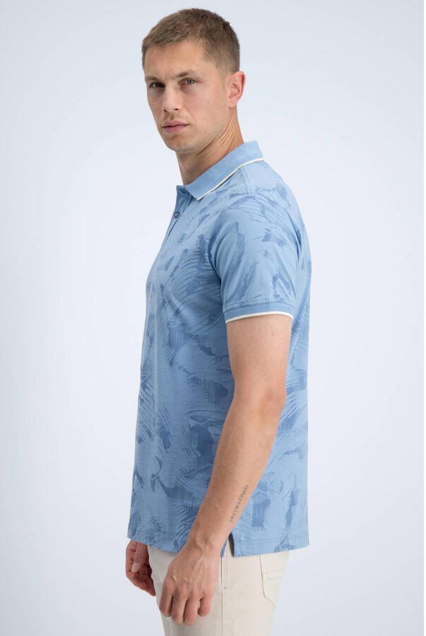GABBIANO regular fit polo met print allure blauw
