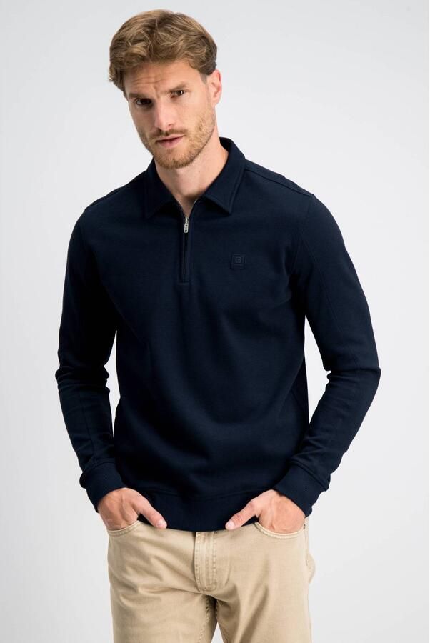 GABBIANO regular fit sweater donkerblauw