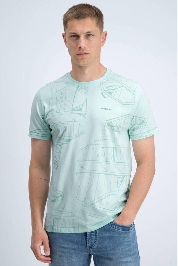 GABBIANO regular fit T-shirt met print groen