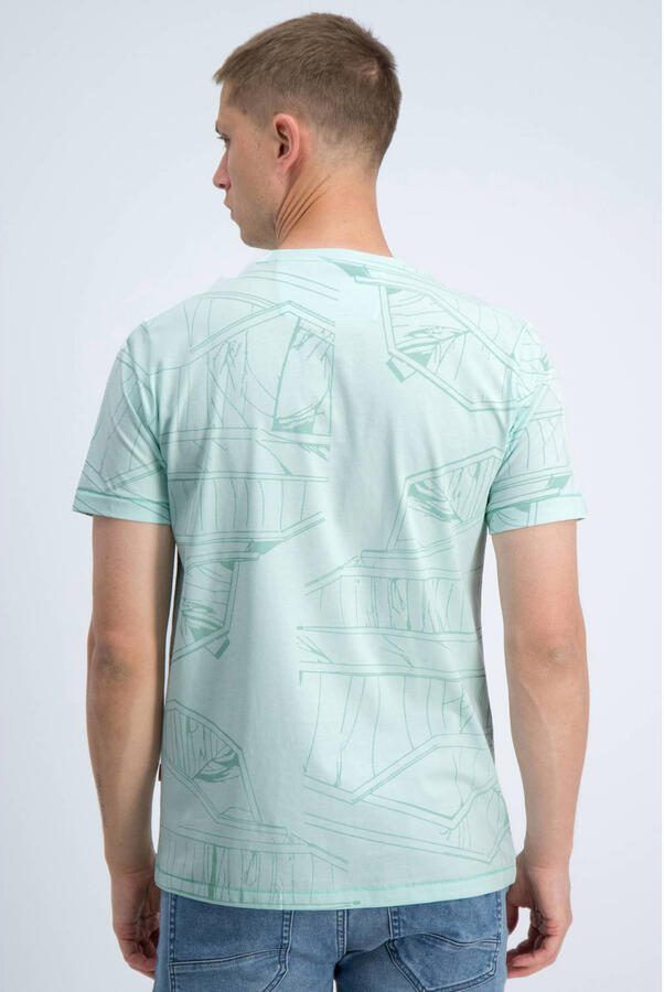 GABBIANO regular fit T-shirt met print groen - Foto 3