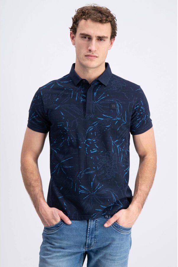 GABBIANO regular polo donkerblauw