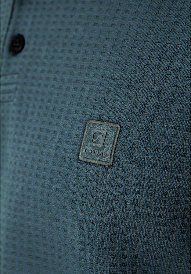 GABBIANO regular polo petrol gebreid - Foto 2