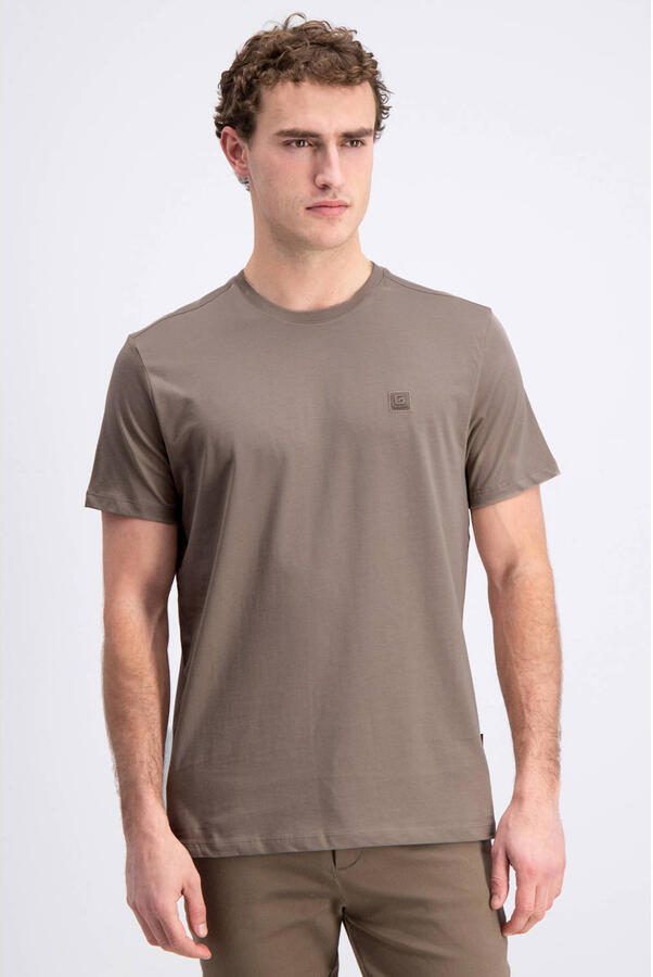 GABBIANO regular T-shirt bruin
