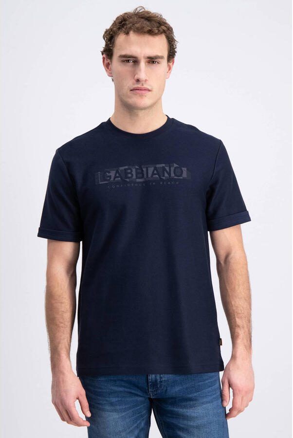 Gabbiano Jacquard Front Logo Shirt Heren