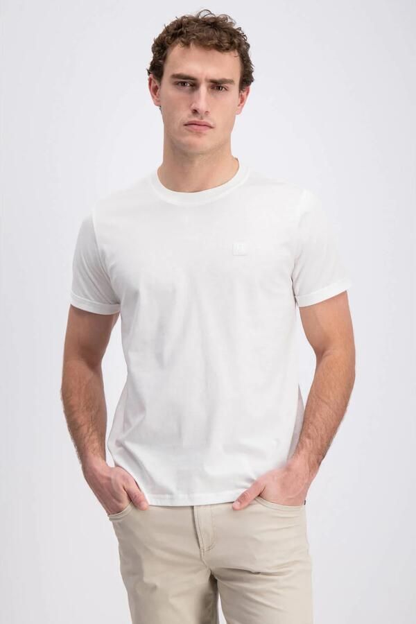 GABBIANO regular T-shirt met backprint ecru