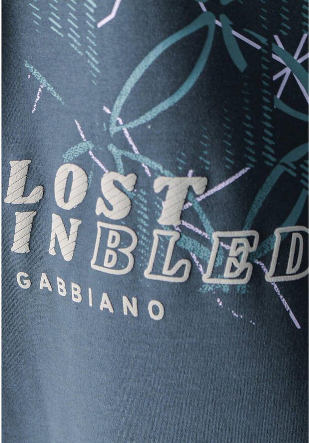 GABBIANO regular T-shirt met backprint petrol - Foto 2