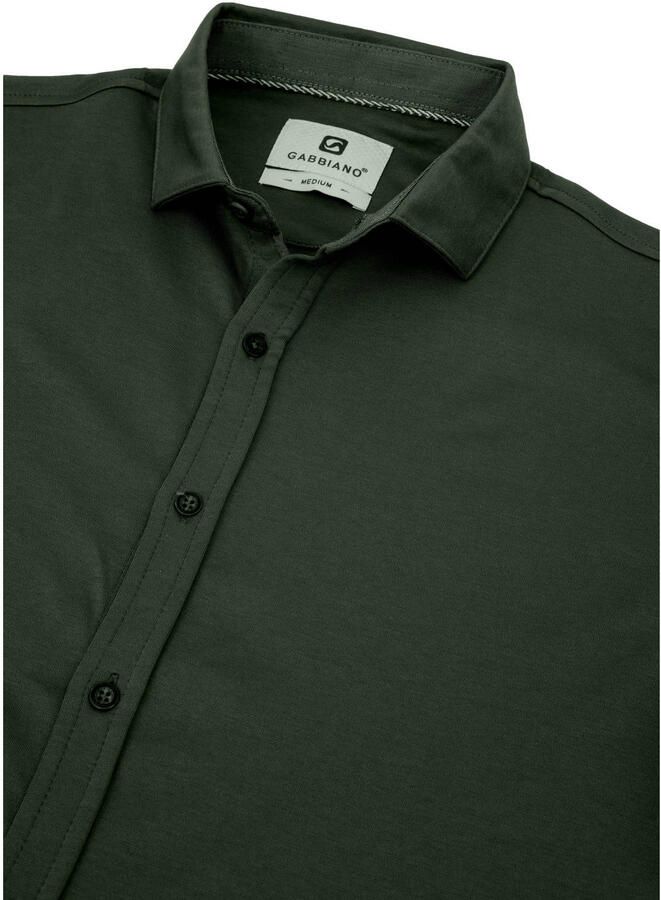 GABBIANO slim fit overhemd donkergroen - Foto 3