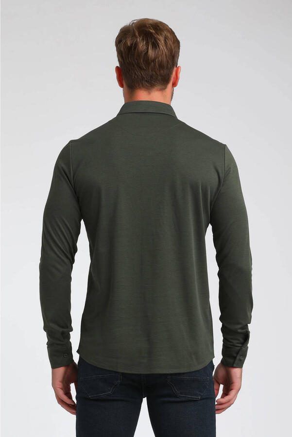 GABBIANO slim fit overhemd donkergroen - Foto 2