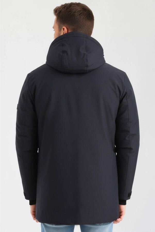 Gabbiano Long Canvas Parka Winterjas Heren - Foto 3